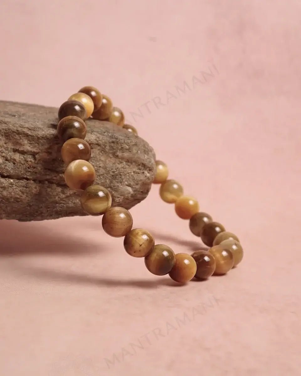 MantraMani Cats Eye Bracelet - Energized Vedic Gemstone Jewelry - MantraMani