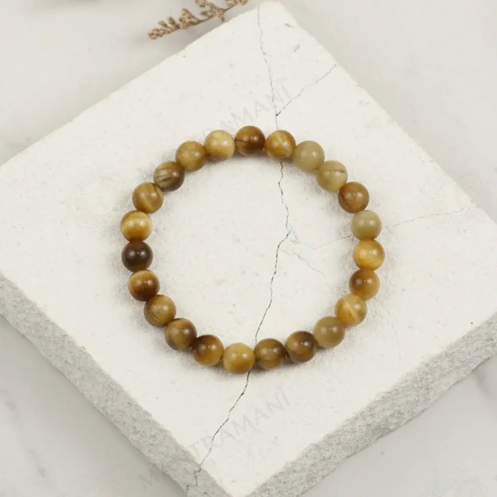 MantraMani Cats Eye Bracelet - Energized Vedic Gemstone Jewelry - MantraMani
