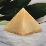 MantraMani Yellow Citrine Pyramid - Energized Vedic Gemstone Jewelry - MantraMani