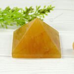 MantraMani Yellow Citrine Pyramid - Energized Vedic Gemstone Jewelry - MantraMani