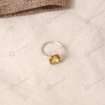 MantraMani Yellow Citrine Ring: Abundance & Prosperity - Energized Vedic Gemstone Jewelry - MantraMani