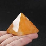 MantraMani Yellow Citrine Pyramid - Energized Vedic Gemstone Jewelry - MantraMani