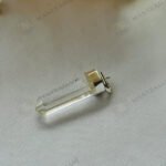 MantraMani Clear Quartz Pencil Pendant - Energized Vedic Gemstone Jewelry - MantraMani