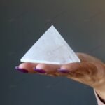 MantraMani Clear Quartz Pyramid - Energized Vedic Gemstone Jewelry - MantraMani
