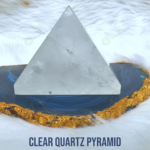 MantraMani Clear Quartz Pyramid - Energized Vedic Gemstone Jewelry - MantraMani
