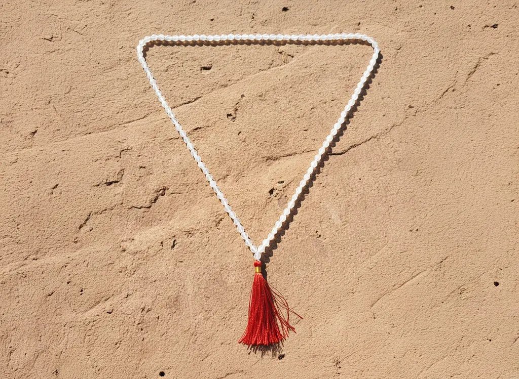 MantraMani Sphatik Japa Mala - Energized Vedic Gemstone Jewelry - MantraMani