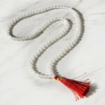 MantraMani Sphatik Japa Mala in Copper - Energized Vedic Gemstone Jewelry - MantraMani
