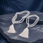 MantraMani Sphatik Japa Mala in Copper - Energized Vedic Gemstone Jewelry - MantraMani