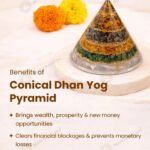 MantraMani Dhan yog Pyramid - Energized Vedic Gemstone Jewelry - MantraMani