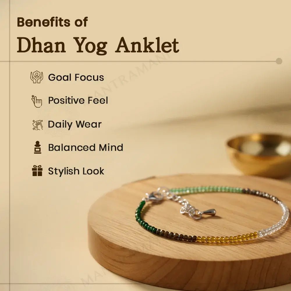 MantraMani Money Magnet Anklet - Wealth, Power & Success