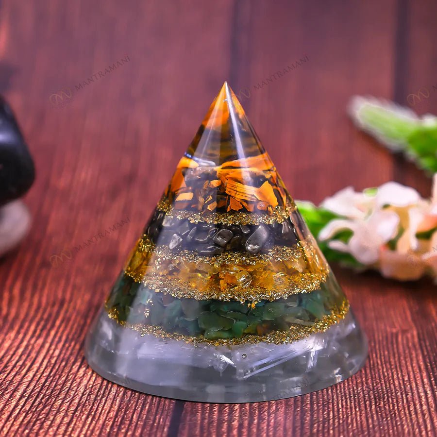 MantraMani Dhan yog Pyramid - Energized Vedic Gemstone Jewelry - MantraMani