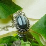 MantraMani Sulemani Hakik Crystal Pendant - Energized Vedic Gemstone Jewelry - MantraMani