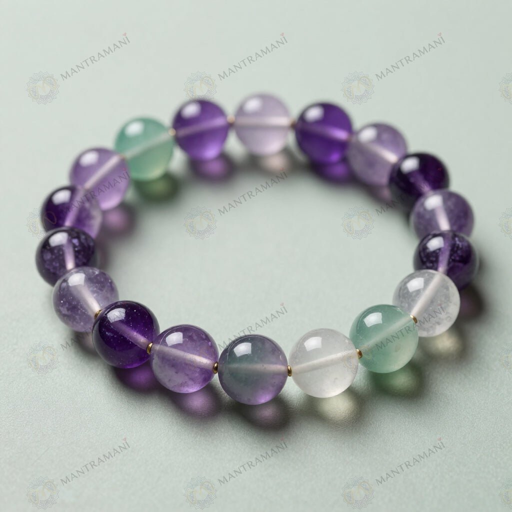MantraMani ZenGuard  Stress Control Bracelet for Anger Balance & Emotional Regulation - Energized Vedic Gemstone Jewelry...
