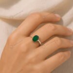 MantraMani Panna (Real Emerald) Ring: Develop Sharp Intellect and Enhance Growth Opportunities - Energized Vedic Gemston...