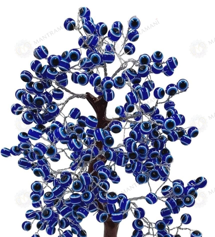 MantraMani Evil Eye Tree - Energized Vedic Gemstone Jewelry - MantraMani