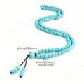 MantraMani Blue Magnesite Turquoise Mala - Energized Vedic Gemstone Jewelry - MantraMani