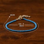 MantraMani Turquoise Anklet - Energized Vedic Gemstone Jewelry - MantraMani