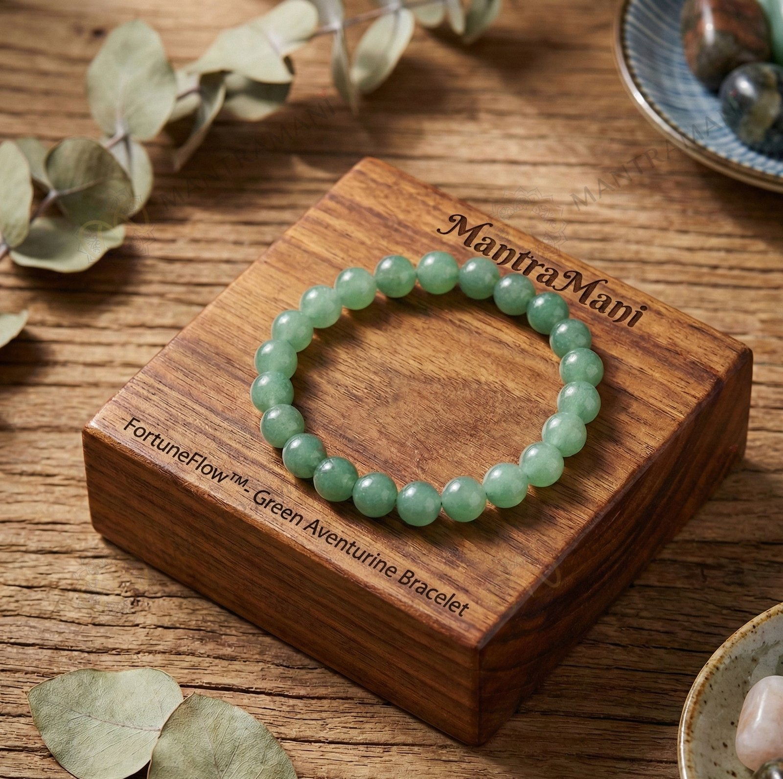 FortuneFlow Aventurine Bracelet – Luck & Wealth | MantraMani