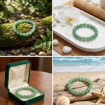 MantraMani FortuneFlow Green Aventurine Bracelet for Luck, Wealth & Emotional Healing - Energized Vedic Gemstone Jewelry...