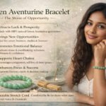 MantraMani FortuneFlow Green Aventurine Bracelet for Luck, Wealth & Emotional Healing - Energized Vedic Gemstone Jewelry...