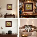 MantraMani Vakratunda Mahakaya Raw Pyrite Frame for Success - Energized Vedic Gemstone Jewelry - MantraMani