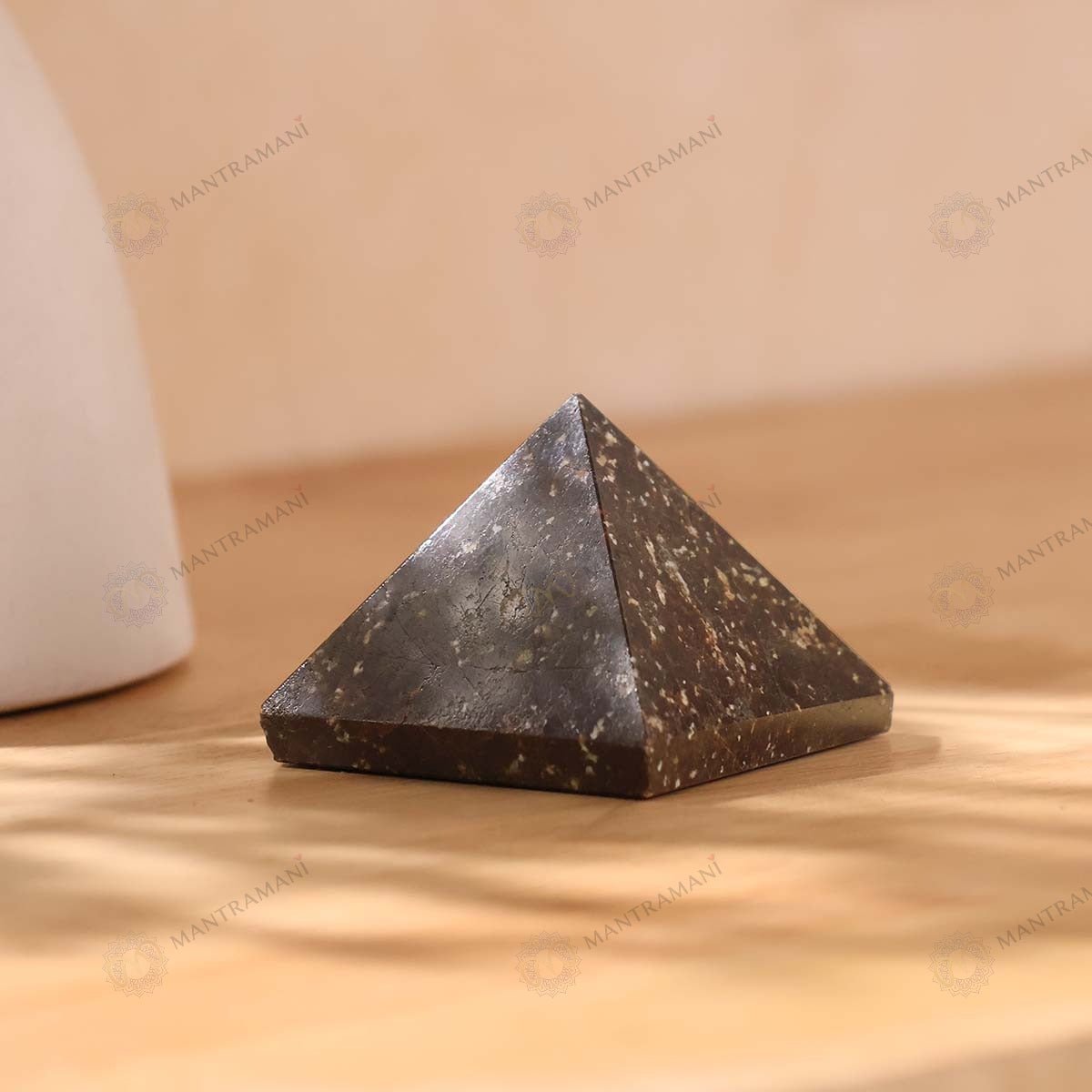 MantraMani Garnet Pyramid - Energized Vedic Gemstone Jewelry - MantraMani