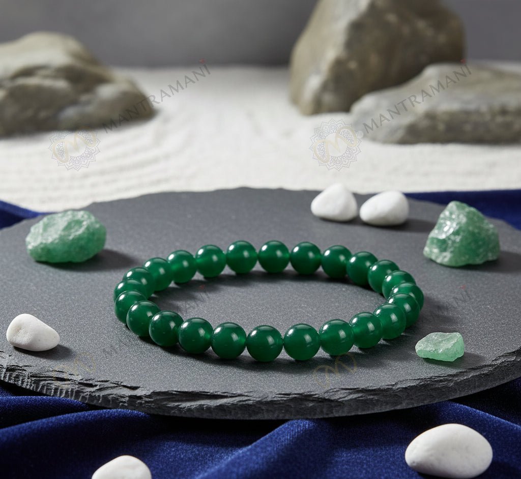 MantraMani LAtelier Green Jade - Energized Vedic Gemstone Jewelry - MantraMani
