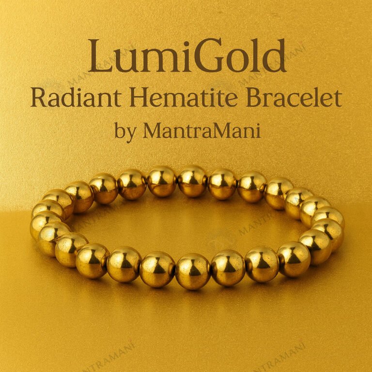 LumiGold Hematite Bracelet – Grounding & Focus
