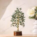 MantraMani Green Jade Tree : Promotes Wealth Attraction & Money Growth - Energized Vedic Gemstone Jewelry - MantraMani
