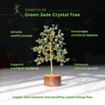 MantraMani Green Jade Tree : Promotes Wealth Attraction & Money Growth - Energized Vedic Gemstone Jewelry - MantraMani