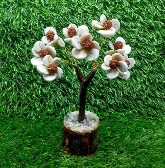 MantraMani Gomti Chakra & Rudraksh Tree - Energized Vedic Gemstone Jewelry - MantraMani