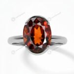 MantraMani Rahu Hessonite Ring: Protection from Hidden Enemies - Energized Vedic Gemstone Jewelry - MantraMani