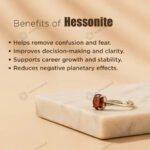 MantraMani Rahu Hessonite Ring: Protection from Hidden Enemies - Energized Vedic Gemstone Jewelry - MantraMani
