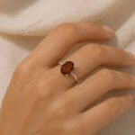 MantraMani Rahu Hessonite Ring: Protection from Hidden Enemies - Energized Vedic Gemstone Jewelry - MantraMani