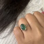 MantraMani Green Onyx Ring: Encourages Self - Energized Vedic Gemstone Jewelry - MantraMani