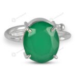 MantraMani Green Onyx Ring: Encourages Self - Energized Vedic Gemstone Jewelry - MantraMani