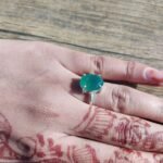 MantraMani Green Onyx Ring: Encourages Self - Energized Vedic Gemstone Jewelry - MantraMani