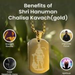 MantraMani Shree Hanuman Chalisa Pendant BLACK - Energized Vedic Gemstone Jewelry - MantraMani