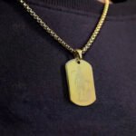 MantraMani Shree Hanuman Chalisa Pendant BLACK - Energized Vedic Gemstone Jewelry - MantraMani