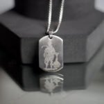 MantraMani Shree Hanuman Chalisa Pendant BLACK - Energized Vedic Gemstone Jewelry - MantraMani