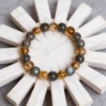MantraMani Gemini Zodiac Birthstone Crystal Bracelet - Energized Vedic Gemstone Jewelry - MantraMani