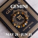 MantraMani Gemini Zodiac Birthstone Crystal Bracelet - Energized Vedic Gemstone Jewelry - MantraMani