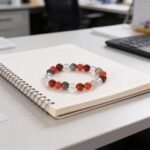 MantraMani Aries Zodiac Birthstone Crystal Bracelet - Energized Vedic Gemstone Jewelry - MantraMani