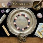 MantraMani Capricorn Zodiac Birthstone Crystal Bracelet - Energized Vedic Gemstone Jewelry - MantraMani