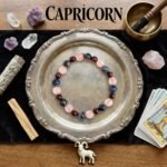 MantraMani Capricorn Zodiac Birthstone Crystal Bracelet - Energized Vedic Gemstone Jewelry - MantraMani
