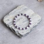 MantraMani Aquarius Zodiac Birthstone Crystal Bracelet - Energized Vedic Gemstone Jewelry - MantraMani