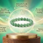 MantraMani FortuneFlow Green Aventurine Bracelet for Luck, Wealth & Emotional Healing - Energized Vedic Gemstone Jewelry...