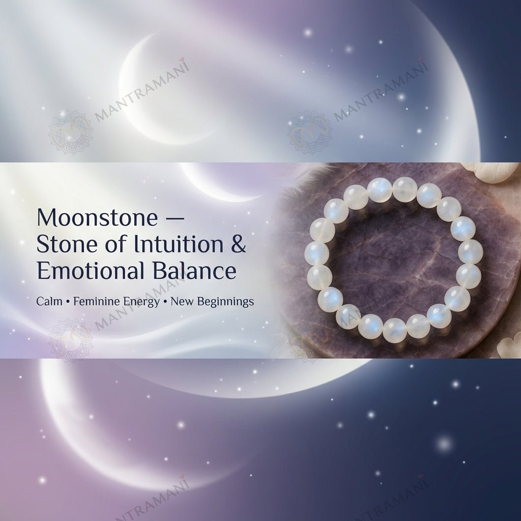 MantraMani Lunar Grace - Energized Vedic Gemstone Jewelry - MantraMani