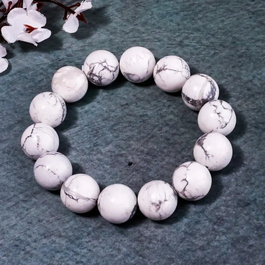 Howlite Bracelet – Calm, Sleep & Stress Relief | MantraMani