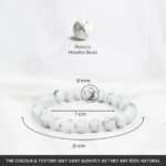 MantraMani Howlite Bracelet - Energized Vedic Gemstone Jewelry - MantraMani